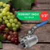 Robinet Inox cu Bila 1/2" pentru Butoi Inox