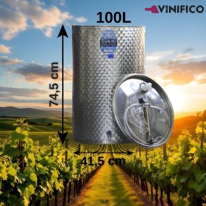 Cisterna Inox Vin 100 l, Toscana Inox