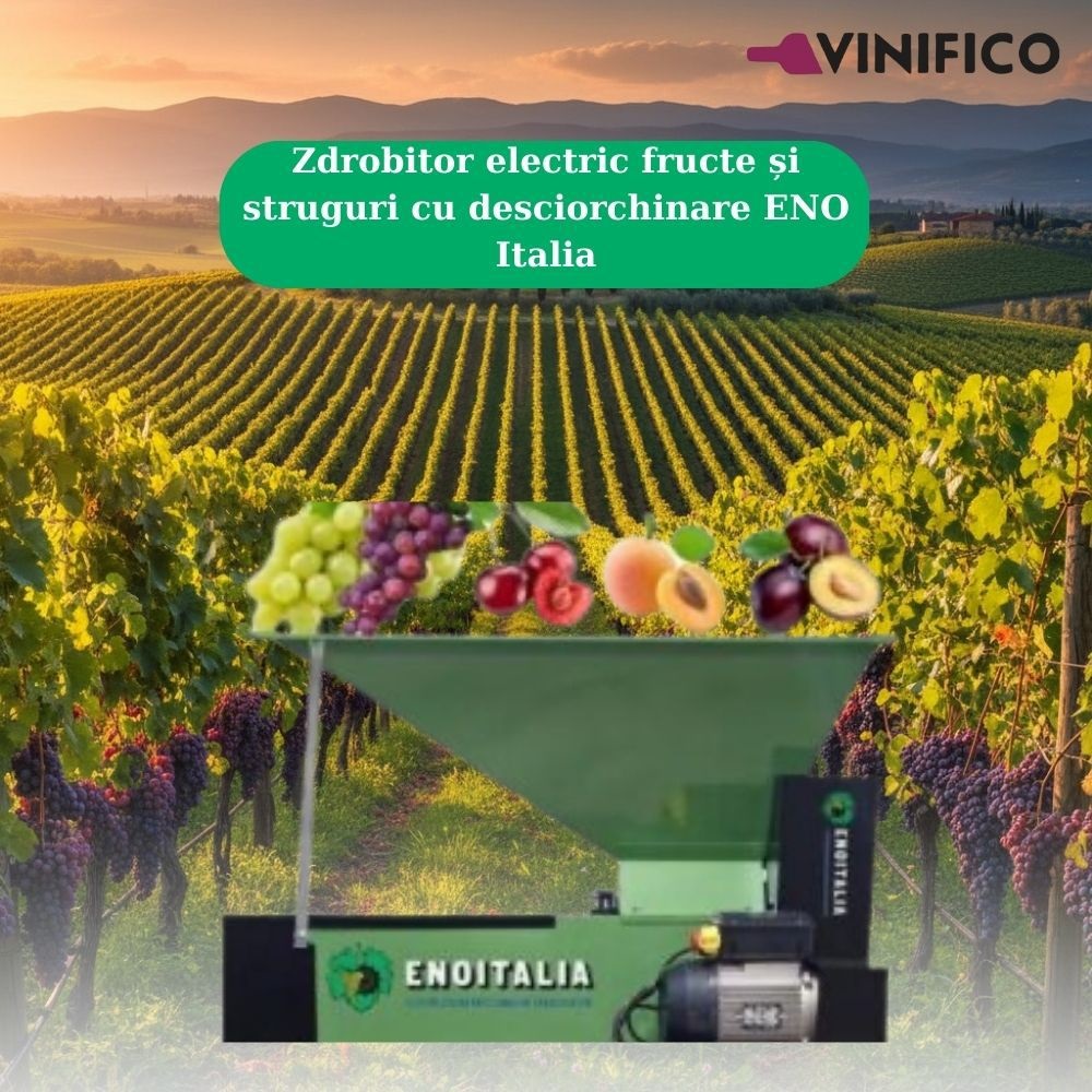 Zdrobitor electric fructe și struguri cu desciorchinare ENO Italia