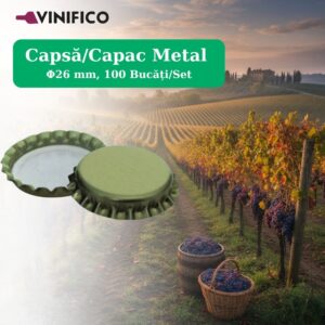 Capsă/Capac Metal Φ26 mm, 100 Bucăți/Set