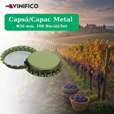Capsă/Capac Metal Φ26 mm, 100 Bucăți/Set
