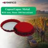 Capsa/Capac Metal Φ26 mm, Rosu 100 bucati/set