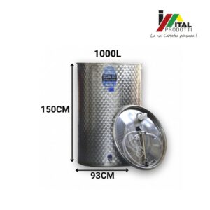 Alternative view of Cisterna Inox Vin 1000 L, Toscana Inox