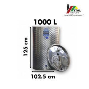 Alternative view of Cisterna Inox Vin 1000 L, Toscana Inox